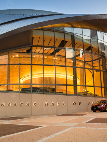 The NASCAR Hall of Fame in Charlotte North Carolina